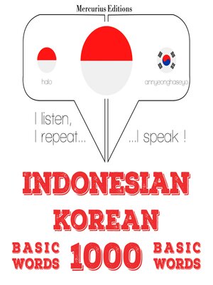 cover image of 1000 kata-kata penting di Korea
